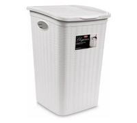 Stefanplast Porta biancheria Plastica (50Lt) ELEGANCE Bianco 30050