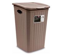 Stefanplast Porta biancheria Plastica (50Lt) ELEGANCE Tortora 30051