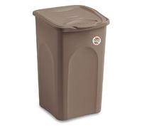 Stefanplast Porta biancheria Linea Primavera 50 L chiusa Tortora 37x37x56 cm