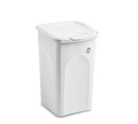 Stefanplast Portabiancheria Linea Primavera 50 lt Chiuso Bianco