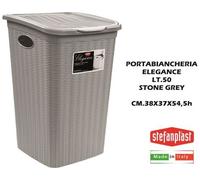 STEFANPLAST Portabiancheria Elegance lt 50 Stone Grey SF30081