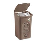 Stefanplast Portabiancheria Traforato l. 50, Tortora cm 37x37x56h cod 70118