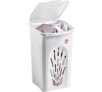 STEFANPLAST Portabiancheria Traforato Lt. 50 cm 37x37xH 56 Bianco 70130
