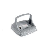 Stefanplast Porta tovaglioli Tosca – per alimenti, qualità extra – 22 x 16,5 cm – Grigio
