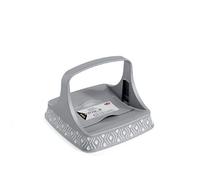 Stefanplast Porta tovaglioli Tosca – per alimenti, qualità extra – 22 x 16,5 cm – Grigio
