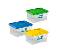 Stefanbox Junior Contenitore Scatola In Plastica Con Coperchio Colori Assortiti