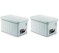 Stefanplast SCATOLA ELEGANCE MULTIU S APER BIANCA (Confezione da 2)