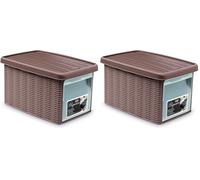 Stefanplast SCATOLA ELEGANCE MULTIU S APER TORTORA (Confezione da 2)