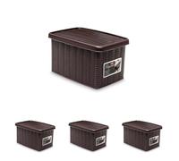 Stefanplast SCATOLA ELEGANCE MULTIU S CHIU MOKA (Confezione da 4)