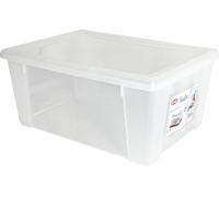 STEFANPLAST Scatola Multiuso Contenitore sottoletto capacità Lt. 15 cm. 39,5x29x17 h colore Trasparente - Linea Storage - 13052