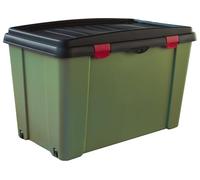 Contenitore (120Lt) Camping con coperchio FAMILY BOX Verde e Nero 13404