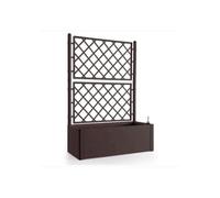 Stefanplast STF640 Fioriera Deluxe con Spalliera, Marrone, 100 x 43 x 142 cm
