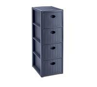 LINEA ELEGANCE CASSETTIERA SLIM 4 CASSETTI BLU