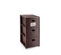 STEFANPLAST Storage Unit Elegance Slim 3 Drawers Moka *New