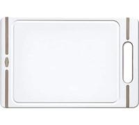 STEFANPLAST Tagliere 29X19X1 Tortora/Bianco Mis.M, White And Taupe, 29x19cm