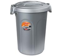 Stefanplast Tom Contenitore salvafreschezza per Cibo per Animali, Argento, 46 Li
