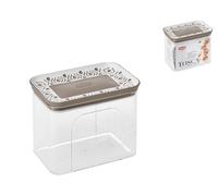 Stefanplast Tosca Contenitore Ermetico Rettangolare, Polipropilene Trasparente