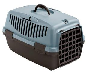 STEFANPLAST Transporter Gulliver 1 con porta in plastica grigio-blu 48 x 32 x 31 cm