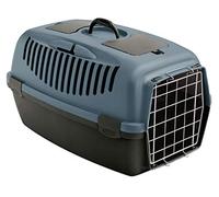 Stefanplast Trasportino per Gatti Box per Cani e Gatti Box per Auto Gulliver 2 - Grigio/Blu