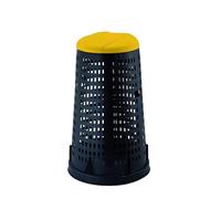 TRESPOLO PATTUMIERA PORTA SACCHI CON COPERCHIO GIALLO PER RACCOLTA RIFIUTI