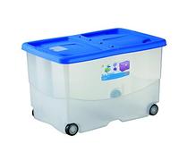 Stefanplast Vasco 57L Scatola Contenitore con Coperchio e Ruote - 13092
