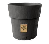 Vaso In Plastica Ethica Con Riserva Acqua, 25Cm, Grafite