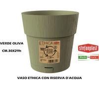 Stefanplast Vaso Ethica 30x29h cm Verde Oliva