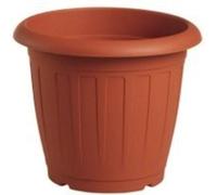 Stefanplast Vaso Venezia in polipropilene colore marrone cm 18