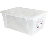 Stefanplast Visualbox Scatola Multiuso Con Chiusura a scatto, Trasparente, XL, 39 x 29 x 17 cm