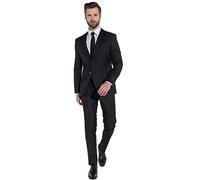Steffen Klein Giacca da uomo, 2 pezzi, slim fit, business, smoking a 2 bottoni, Nero , 50