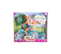 Bambola Steffi in bicicletta