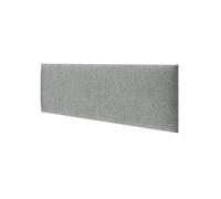 STEGU mollis Basic Plus - Pannello decorativo da parete, pannello acustico, isolamento acustico, testiera del letto, montaggio senza foratura, jersey | interno | 90 x 30 cm, grigio chiaro