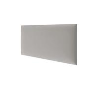 STEGU mollis Duo - Pannello decorativo da parete, pannello acustico, isolamento acustico, testiera, montaggio senza foratura, interno 60 x 30 cm, velluto | argento opaco