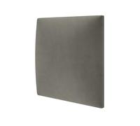STEGU mollis Melange - Pannello decorativo da parete, pannello acustico, isolamento acustico, testiera, montaggio senza foratura, velluto, interno 30 x 30 cm, grigio argento