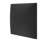 STEGU mollis Melange - Pannello decorativo da parete, pannello acustico, isolamento acustico, testiera, montaggio senza foratura, velluto, interno 30 x 30 cm, nero