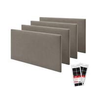 STEGU Pannello da parete 3D imbottito 60 x 30 cm Acustico Lambris Set 4 Grigio