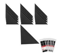 STEGU Pannello da parete 3D imbottito triangolo 30 x 30 cm Acustica Set 16 Nero
