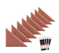 STEGU Pannello da parete 3D imbottito triangolo 30 x 30 cm Acustica Set 8 Rosa
