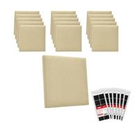 STEGU Pannello da Parete Imbottito Testiera Letto Autoadesivo 30x30cm Beige