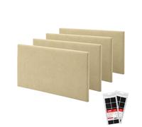 STEGU Pannello murale 3D imbottito 60 x 30 cm Acustico Lambris Set 4 Beige