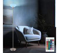 Stehleuchte Globo Deckenfluter Standlampe RGB LED, Vetro Opal, Nickel, dimmbar