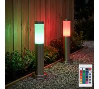 Stehleuchte Globo RGB LED IP44 Esterno con Telecomando Dimmbar 2er Set