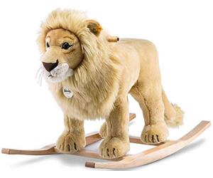 Steiff 048982 - Leo Il Leoncino a Dondolo Peluche, Biondo Dorato, 70 cm