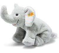 Steiff Floppy Trampili 242656 - Peluche a forma di elefante, 20 cm, colore: Grigio viola