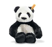 Steiff 75650 Soft Cuddly Friends Ming Panda, peluche per bambini, 27 cm - morbido e lavabile (075650), bianco/nero