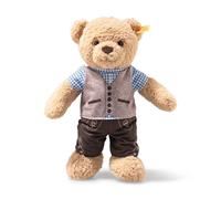 Steiff Ben 988684 - Peluche a forma di orsacchiotto bavarese, per bambini, ragazzi e ragazze, 30 cm, colore: Beige