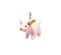 Steiff Ciondolo a forma di maiale rosa 9 cm portafortuna, porcellino portafortuna, portachiavi in peluche a forma di maiale, idea regalo ideale, lavabile in lavatrice