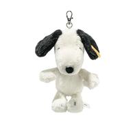 Steiff Ciondolo Snoopy 15 cm, bianco, portachiavi Peanuts, ciondolo di peluche Snoopy, con anello portachiavi in morbido peluche, lavabile in lavatrice