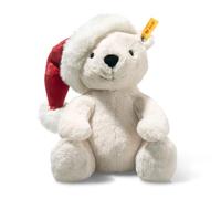 Steiff Cosy Christmas Orso Rico, Tenero Peluche con Occhi di Plastica, Bambini, Ragazzi e Ragazze, Friends, 25 cm, Bianco, 065231