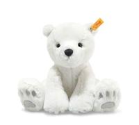 Steiff Eisbär Kuscheltier Originale Orso Polare Soft Cuddly Friends Lasse, Circa 28 cm, Peluche di Marca Button im Ohr, per Bambini dalla Nascita, Colore Bianco, 62636